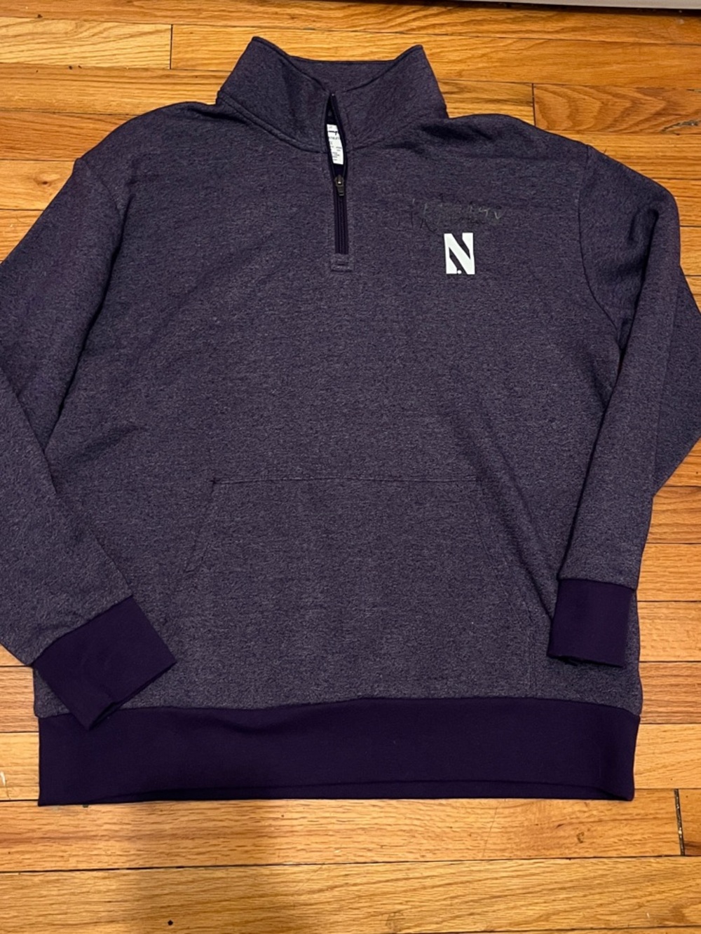 Northwestern University Dark Purple Quarter-Zip Pullover